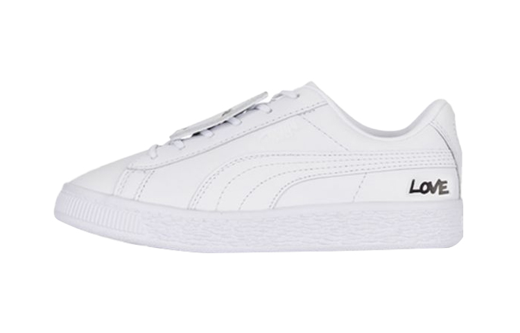 Buy (PS) 푸마 바스켓 배지 PS 화이트 캐주얼 슈즈 (Puma Basket Badge PS 화이트) 370799-01