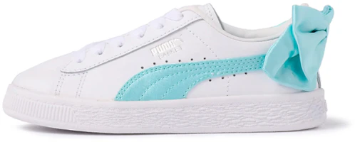 (Preschool) Puma Basket Bow AC 'White Blue' 367322-03 (Preschool) Puma Basket Bow AC 'White Blue' 367322-03