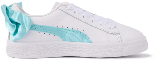Order 中童 PUMA Basket Bow AC 蝴蝶結 休閒 低幫 兒童板鞋 白藍