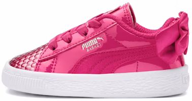 (Preschool) Puma Basket Bow Coated Glam AC Sneakers Pink 368984-02 (Preschool) Puma Basket Bow Coated Glam AC Sneakers Pink 368984-02