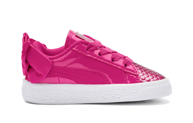 Order 中童 PUMA Basket Bow Coated Glam AC PS 低筒 兒童板鞋 粉