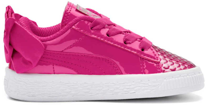 中童 PUMA Basket Bow Coated Glam AC PS 低筒 兒童板鞋 粉 Order 中童 PUMA Basket Bow Coated Glam AC PS 低筒 兒童板鞋 粉