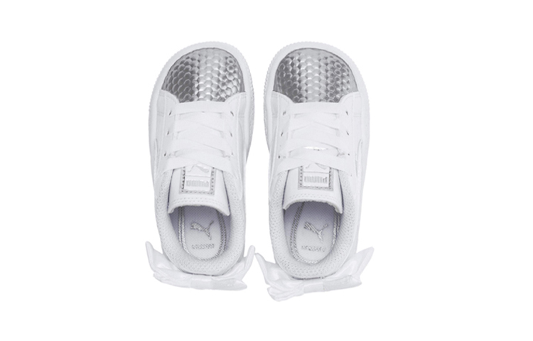 Lookbook (PS) Puma Basket Bow Coated Glam AC Kasut Putih 368984-01