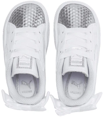 (PS) Puma Basket Bow Coated Glam AC Kasut Putih 368984-01 Lookbook (PS) Puma Basket Bow Coated Glam AC Kasut Putih 368984-01