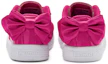 Shop 中童 PUMA Basket Bow Coated Glam AC PS 低筒 兒童板鞋 粉