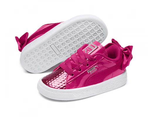 中童 PUMA Basket Bow Coated Glam AC PS 低筒 兒童板鞋 粉 Purchase 中童 PUMA Basket Bow Coated Glam AC PS 低筒 兒童板鞋 粉