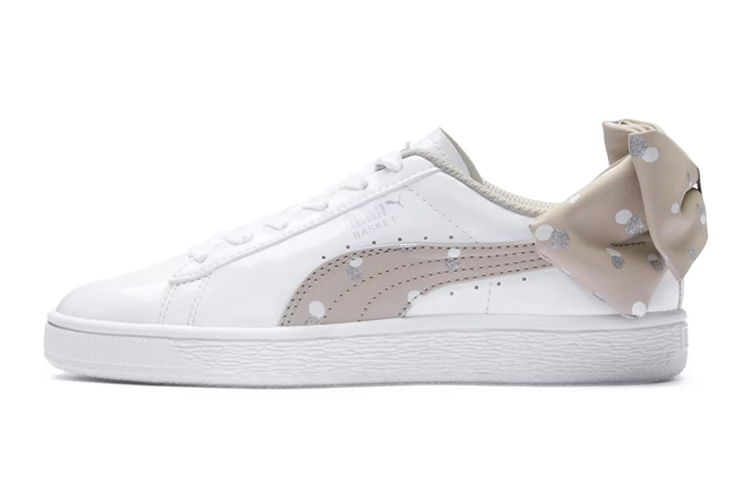 (Preschool) Puma Basket Bow Dots Jr 'White' 368980-03