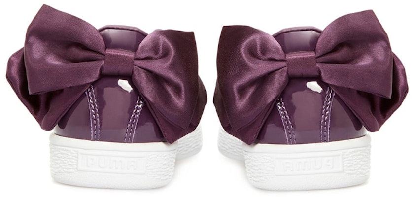 (Youth) Puma Basket Bow Glam Jr Leisure Sneakers K Purple 368224-02 Shop (Youth) Puma Basket Bow Glam Jr Leisure Sneakers K Purple 368224-02