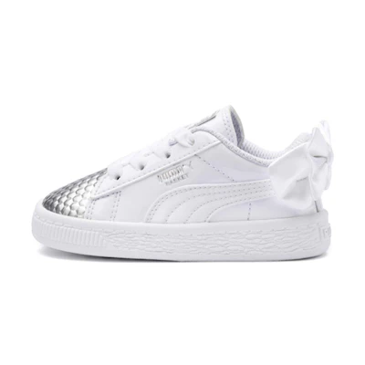 (PS) Puma Basket Bow Coated Glam AC Sneakers White