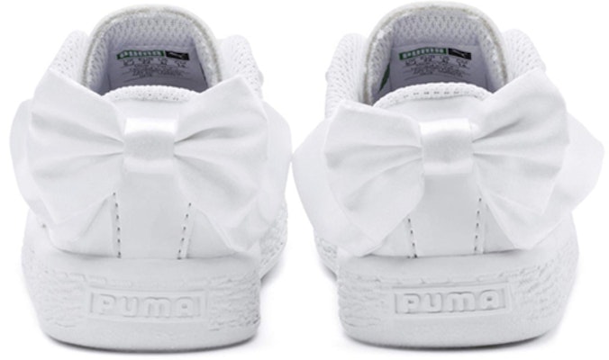 中童 PUMA Basket Bow Coated Glam AC PS 低筒 兒童板鞋 白 Shop 中童 PUMA Basket Bow Coated Glam AC PS 低筒 兒童板鞋 白