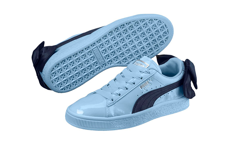 Lookbook (PS) Puma Basket Bow Patent 'Blue Bow' Sepatu Wanita 367621-01