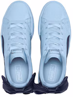 Shop 大童 PUMA Basket Bow Patent 蝴蝶結休閒 低筒 幼童板鞋 藍
