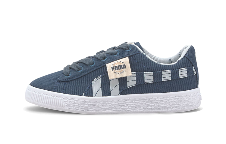 (Preschool) Puma Basket Canvas Little 'TIme 4 Change - Dark Denim' 371756-02
