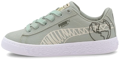 (Preschool) Puma Basket Canvas Winter Little Kid 'Time 4 Change - Aqua Grey' 374301-03 (Preschool) Puma Basket Canvas Winter Little Kid 'Time 4 Change - Aqua Grey' 374301-03