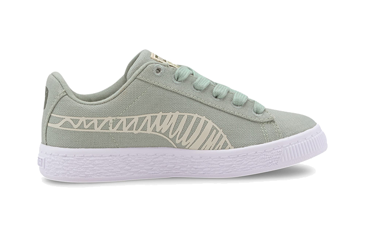 Order (PS) Puma Basket Canvas Winter Kinder ''Time 4 Change - Aqua Grau'' 374301-03