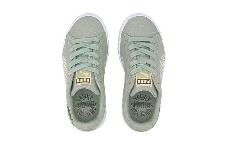 Lookbook (PS) Puma Basket Canvas Winter Kinder ''Time 4 Change - Aqua Grau'' 374301-03