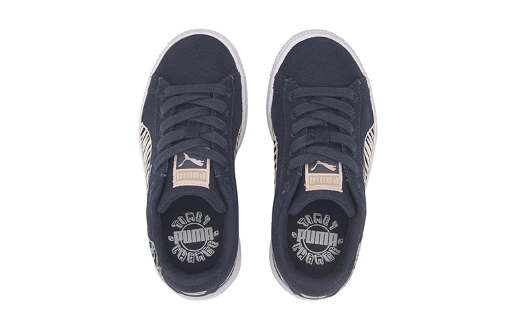 Lookbook (PS) Puma Basket Canvas Winter Kinder ''Time 4 Change - Peacoat'' 374301-02