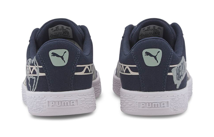 Shop (PS) Puma Basket Canvas Winter Kinder ''Time 4 Change - Peacoat'' 374301-02