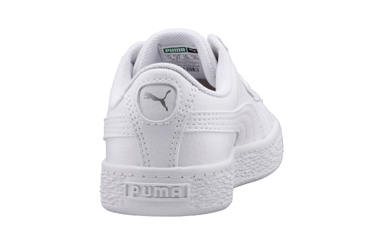 (PS) Puma Basket Classic Kid's Trainers White 圖 4