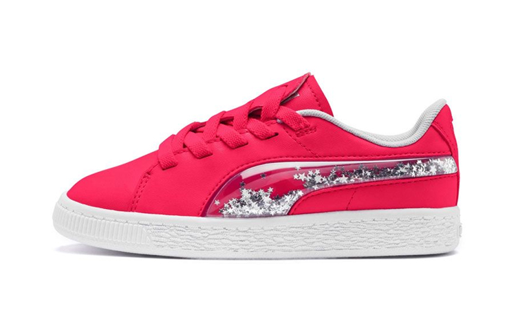 (Preschool) Puma Basket Crush 'Glory Pink Silver' 370031-01