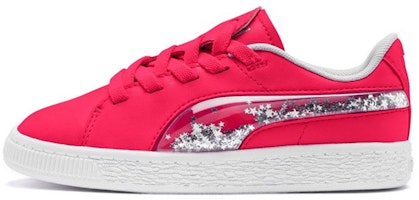 (Preschool) Puma Basket Crush 'Glory Pink Silver' 370031-01 (Preschool) Puma Basket Crush 'Glory Pink Silver' 370031-01