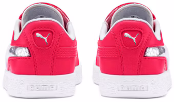 Shop 中童 PUMA Basket Crush Glory 休閒 低幫 兒童板鞋 粉銀