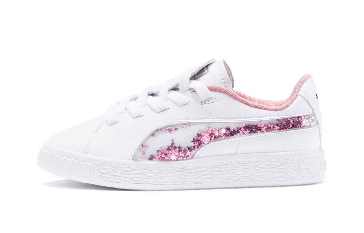 (Preschool) Puma Basket Crush 'Glory White' 370031-02