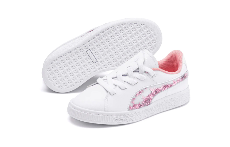 Shop (PS) Puma Basket Crush ''Glory White'' Sneakers 370031-02