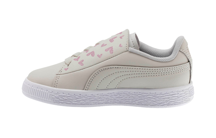 (Preschool) Puma Basket Crush AC 'Glitter Hearts - Grey' 369671-02