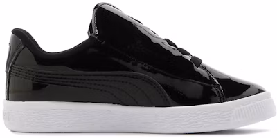 Order 中童 PUMA Basket Crush Patent AC 簡約休閒 防滑耐磨 低幫 兒童板鞋 黑