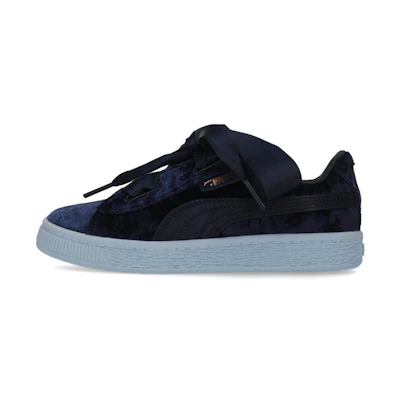 (PS) Puma Basket Heart Velor Ps Leisure Board Shoes Blue