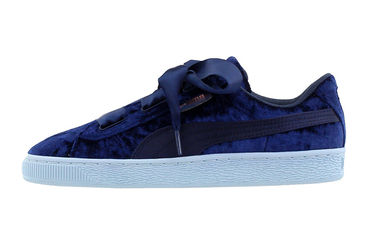(PS) Puma Basket Heart Velour Low-Top Sneakers K Blue