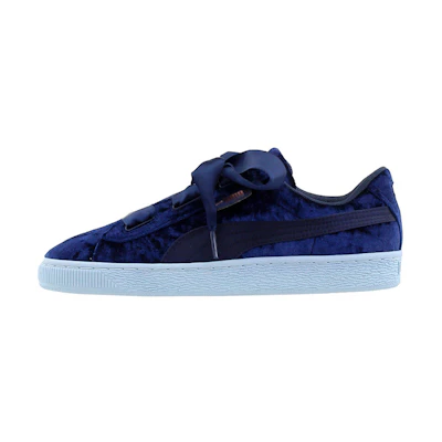 (PS) Puma Basket Heart Velour Low-Top Sneakers K Blue