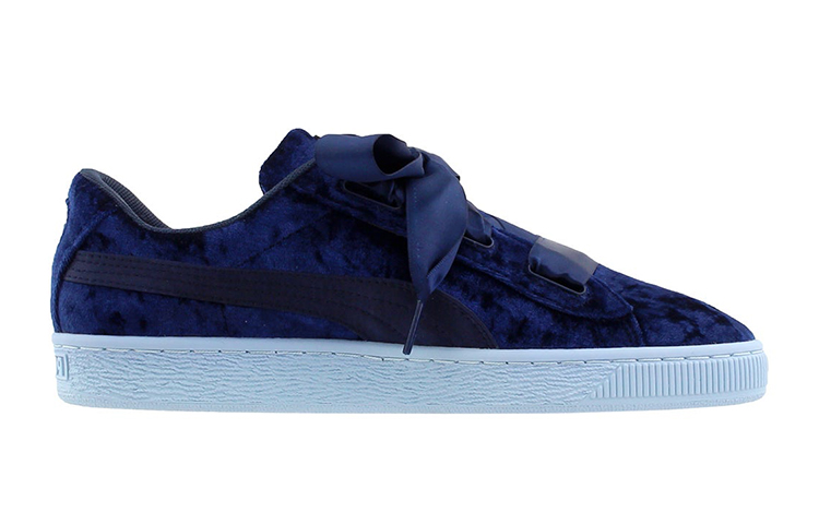 (PS) Puma Basket Heart Velour Low-Top Sneakers K Blue 圖 2