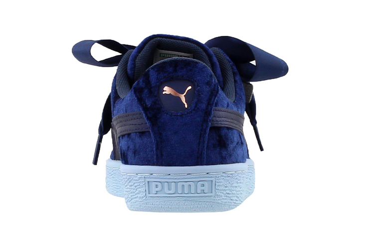 (PS) Puma Basket Heart Velour Low-Top Sneakers K Blue 圖 4