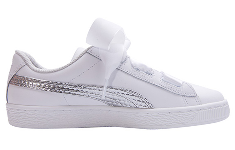 (PS) Puma Basket Heart Coated Glam Jr 'Silver White' 圖 2