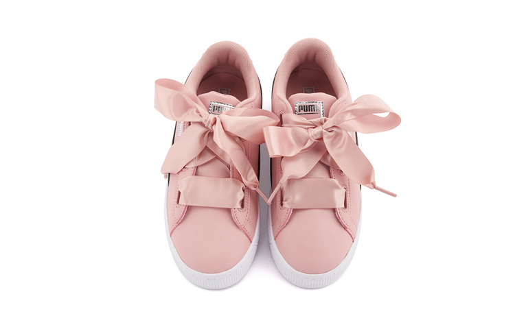 (PS) Puma Basket Heart Shimmer Casual Shoes Pink/White 圖 3