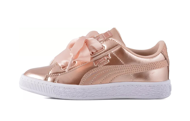 (Preschool) Puma Basket Heart Lunar Lux 'Creamed Tan' 365994-02