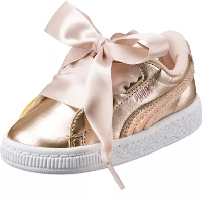 (Preschool) Puma Basket Heart Lunar Lux 'Creamed Tan' 365994-02 Shop (Preschool) Puma Basket Heart Lunar Lux 'Creamed Tan' 365994-02
