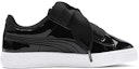 Order (Preschool) Puma Basket Heart Patent Little 'Black White' 363352-01