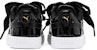 (Preschool) Puma Basket Heart Patent Little 'Black White' 363352-01
