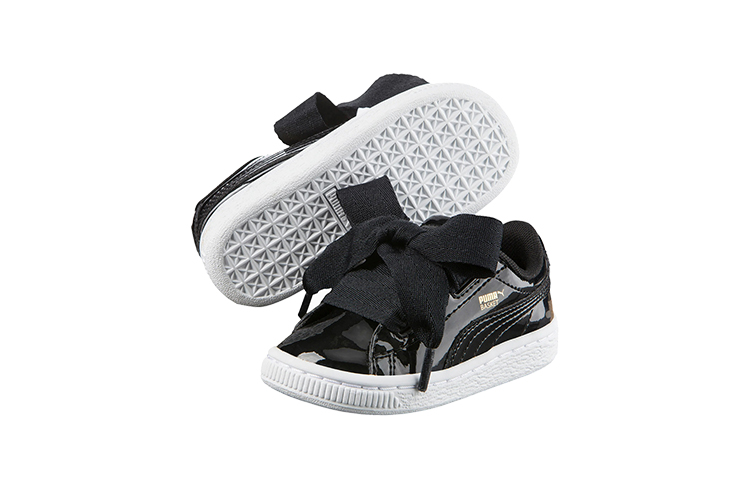 Purchase (PS) Puma Basket Heart Patent Niños 'Negro Blanco' 363352-01