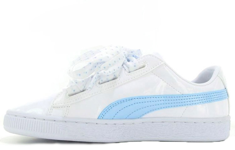 Comprar Preschool Puma Basket Heart Patent Pink White Blue 367820 01 Novelship