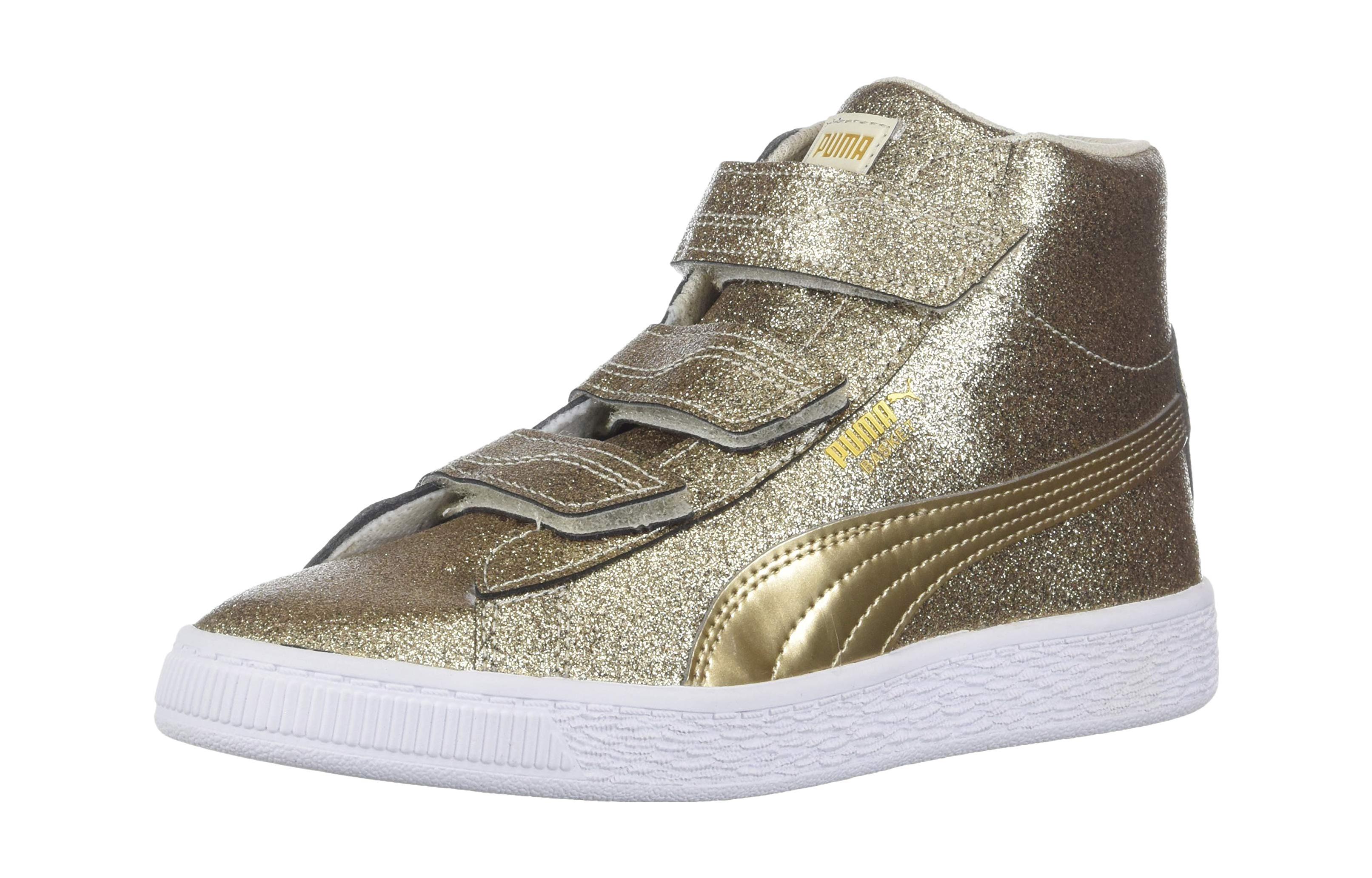 Order (PS) (幼児用) プーマバスケットハイ 'ゴールド' 367571-02 367571-02
