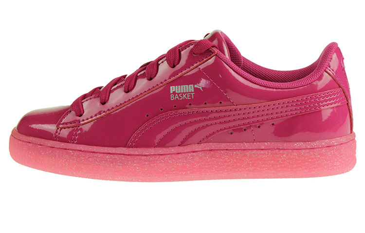 (PS) Puma Basket Patent Iced Glit Leisure Board Shoes K Pink