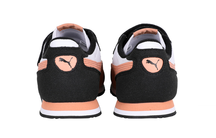 Shop 中童 PUMA Cabana Racer 魔術貼運動 低筒 孩童跑步鞋 黑粉白