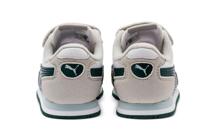 Shop 中童 PUMA Cabana Racer 魔術貼 低筒 兒童跑步鞋 灰黑