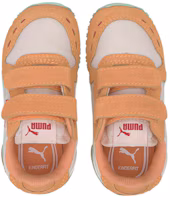 Lookbook 中童 PUMA Cabana Racer 低筒 兒童跑步鞋 橙白