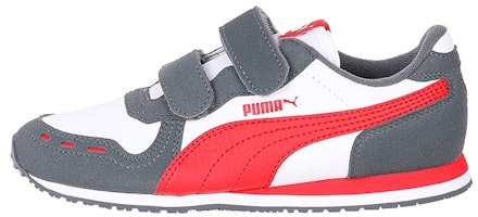 (Preschool) Puma Cabana Racer Sports White/Grey/Orange 360732-63 (Preschool) Puma Cabana Racer Sports White/Grey/Orange 360732-63