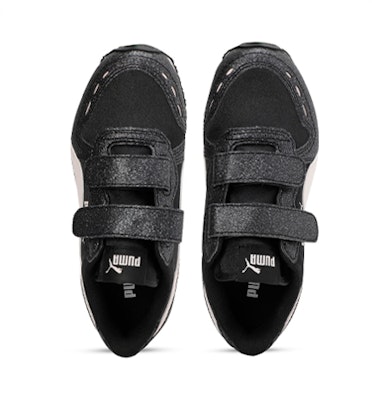 中童 PUMA Cabana Racer Glitz 運動 低筒 兒童跑步鞋 黑白 Lookbook 中童 PUMA Cabana Racer Glitz 運動 低筒 兒童跑步鞋 黑白